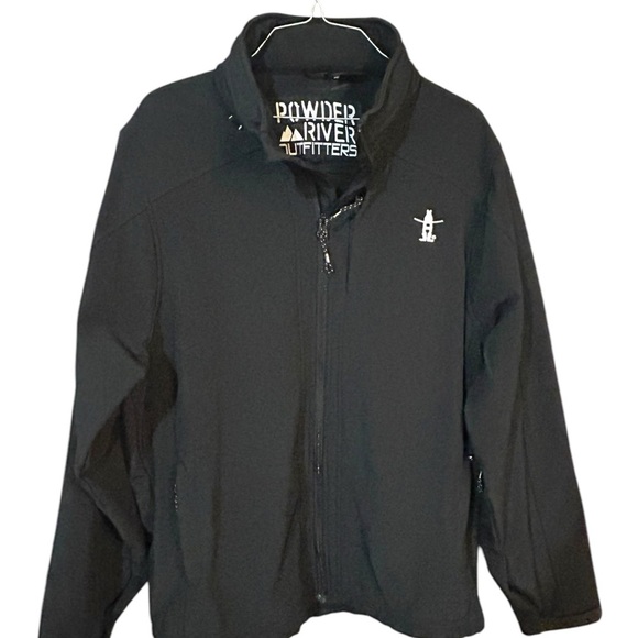 Powder River Outfitters Other - Powder River Outfitters Black Jacket with Hidden Hood in collar size XL